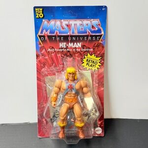 Mattel MOTU Origins He-Man Action Figure 5.5" Tan New Retro Play GNN84